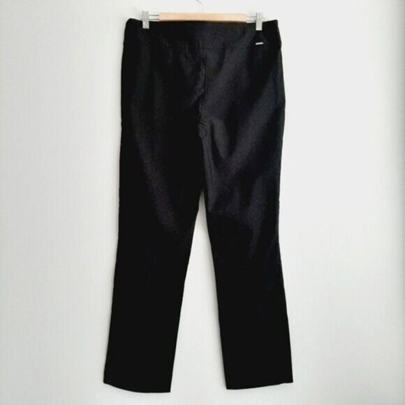 S.C. & CO. Cheetah Print Pull-On Dressy Stretch Pants Black Sz 16 - Picture 7 of 11